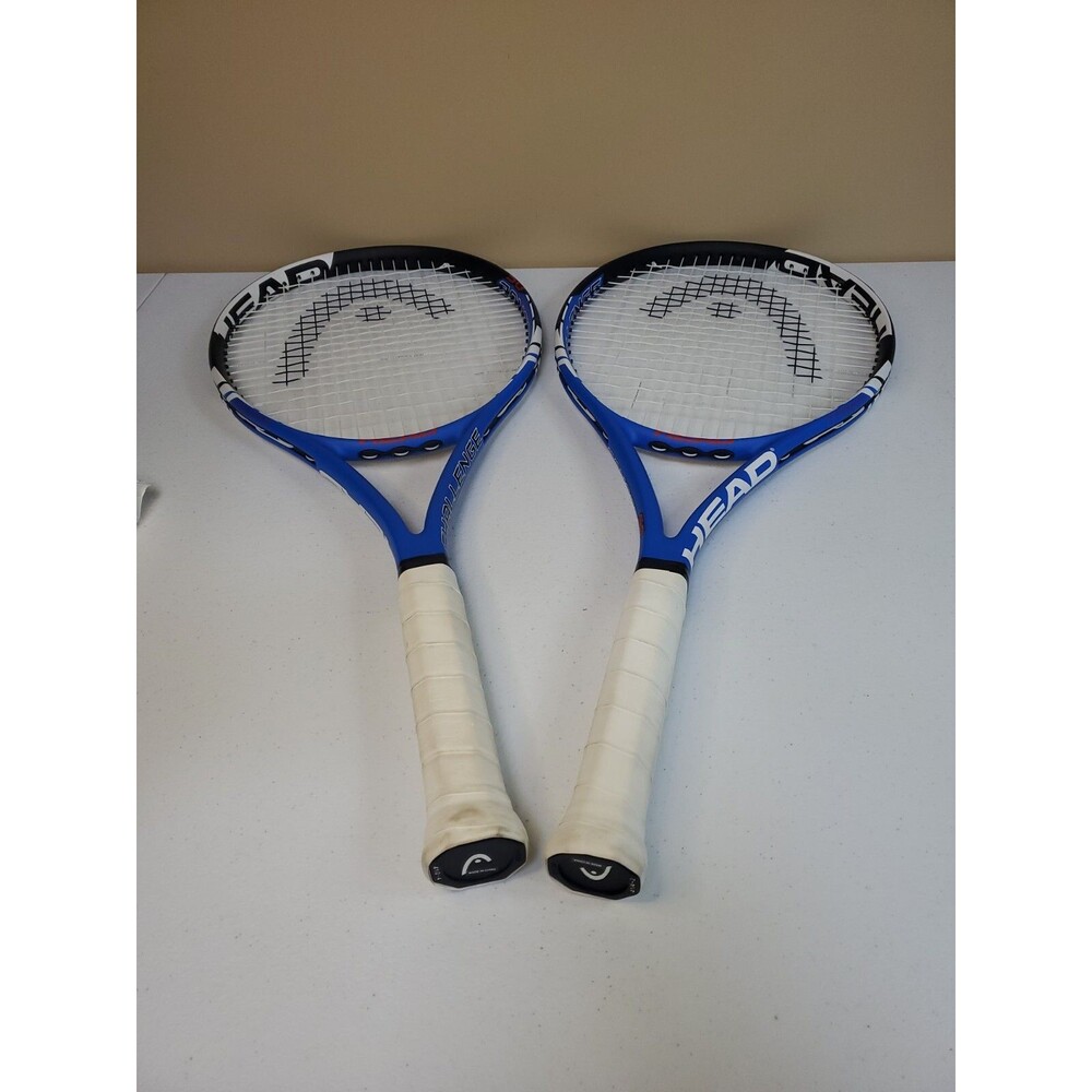 2 ADULT HEAD PRINCE CHALLENGE OS GRAPHITE MICROGEL TENNIS RACQUETS